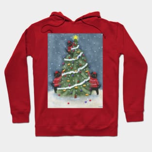 Cats Fishy Christmas Tree Hoodie